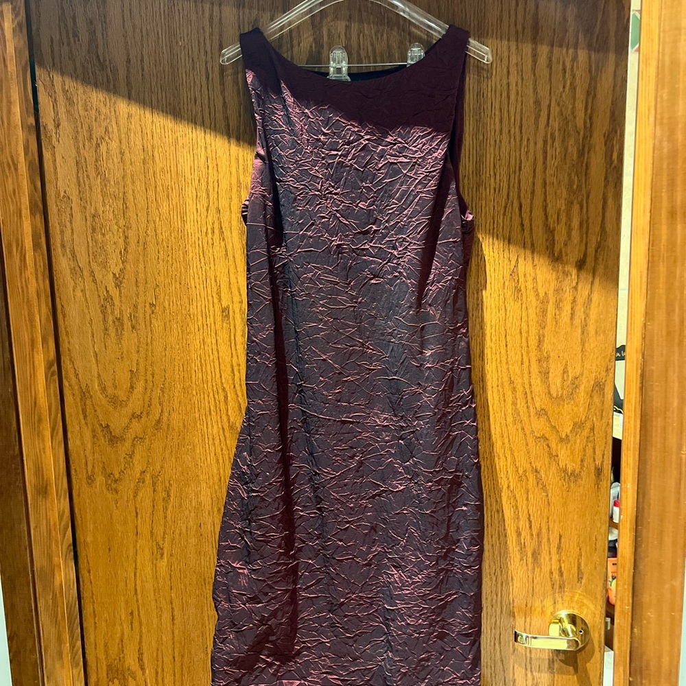 Elegant Burgundy Sleeveless Dress